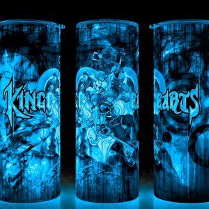 Glow in the Dark Kingdom Hearts Final Fantasy Sora Colorful Cup Mug Tumbler 20oz